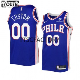 Dres Philadelphia 76ers Prilagođeni Nike 2022-2023 Icon Edition Royal Swingman - Dječji